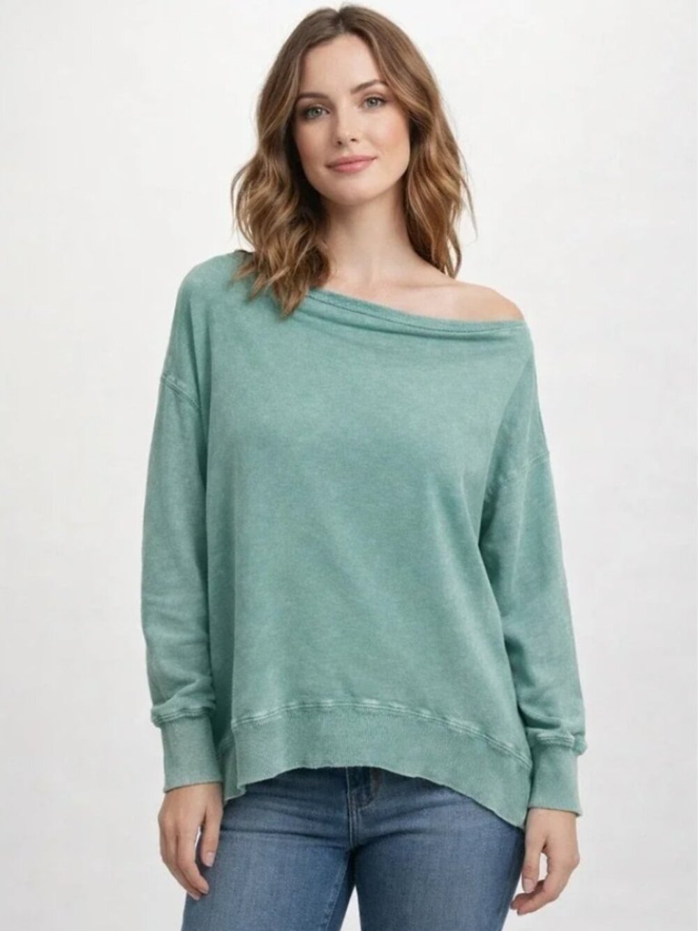 EUC Anthropologie Pilcro Off Shoulder Pullover M